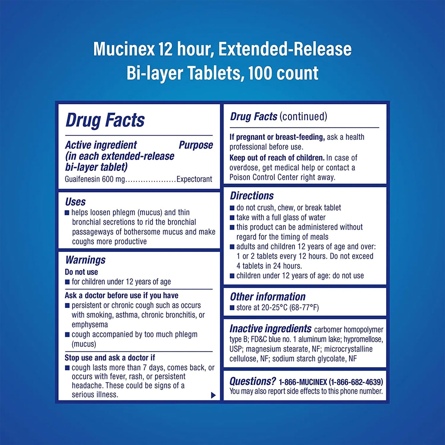 Mucinex® Guaifenesin Cold and Cough Relief