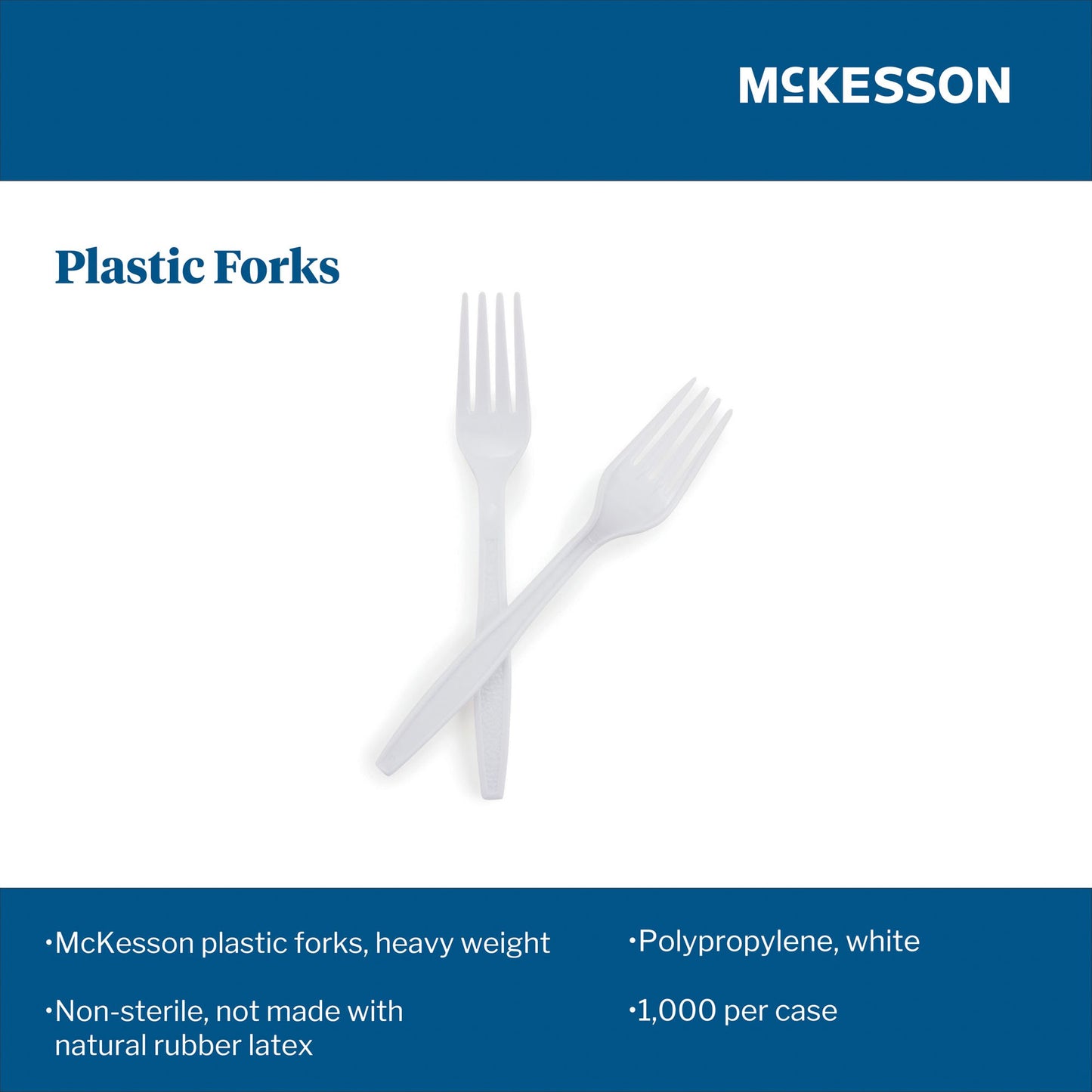FORK, PLASTIC HVY WGHT WHT (1000/CS)