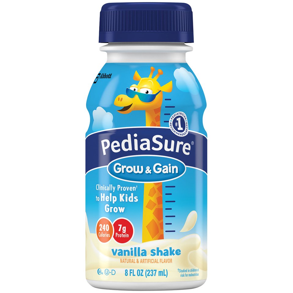 Pediatric Oral Supplement PediaSure® Grow & Gain Shake Vanilla Flavor 8 oz. Bottle Liquid Calories (6PK)