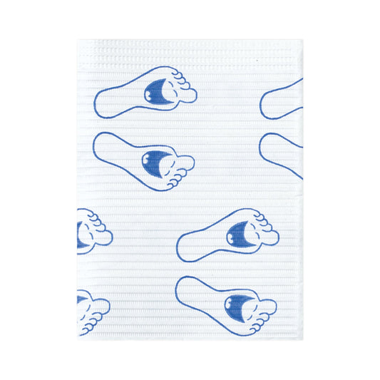 Polyback® Nonsterile Happy Feet Print Procedure Towel, 13 x 19 Inch