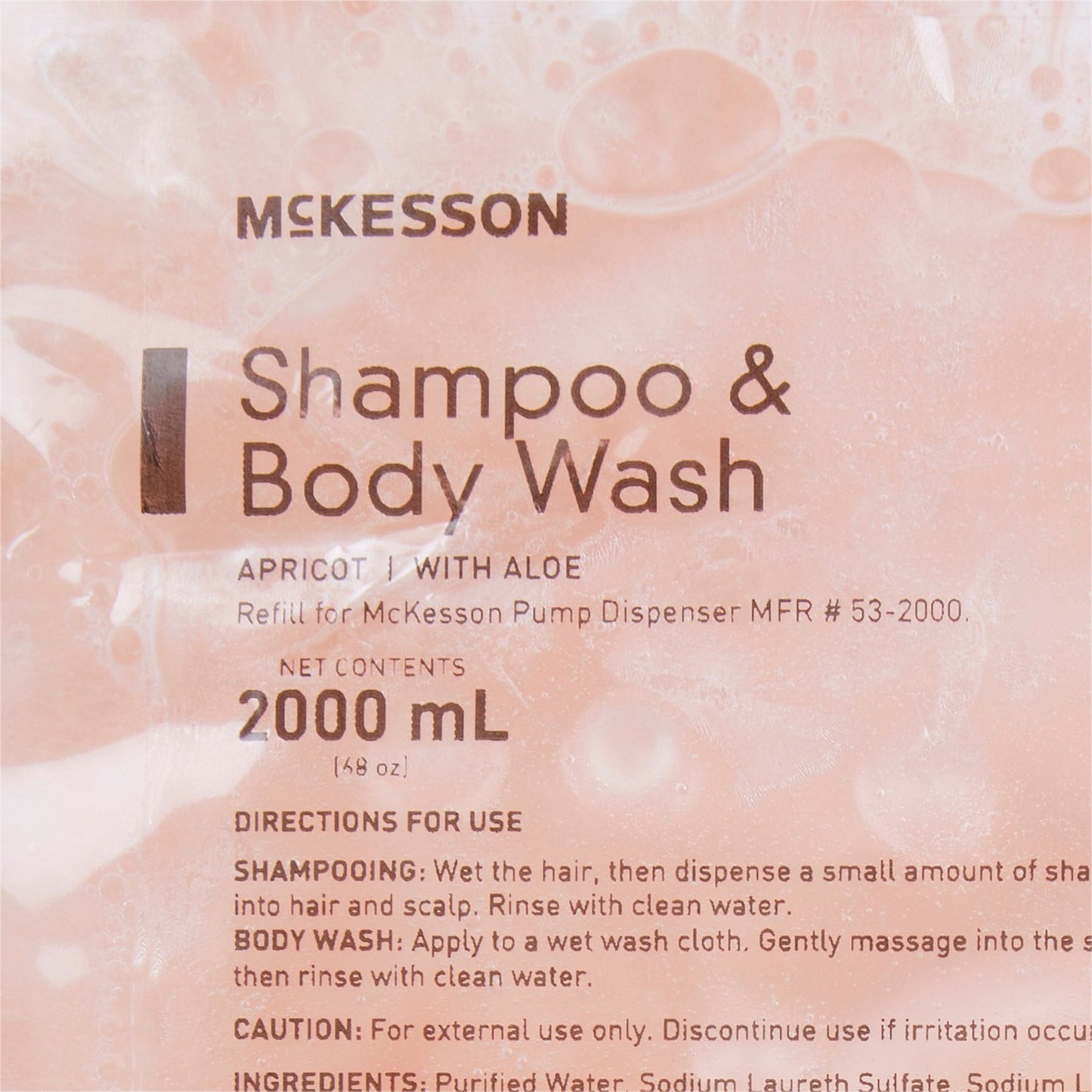 SHAMPOO, HAIR/BODY APRICOT DISC 2000ML (4/CS)