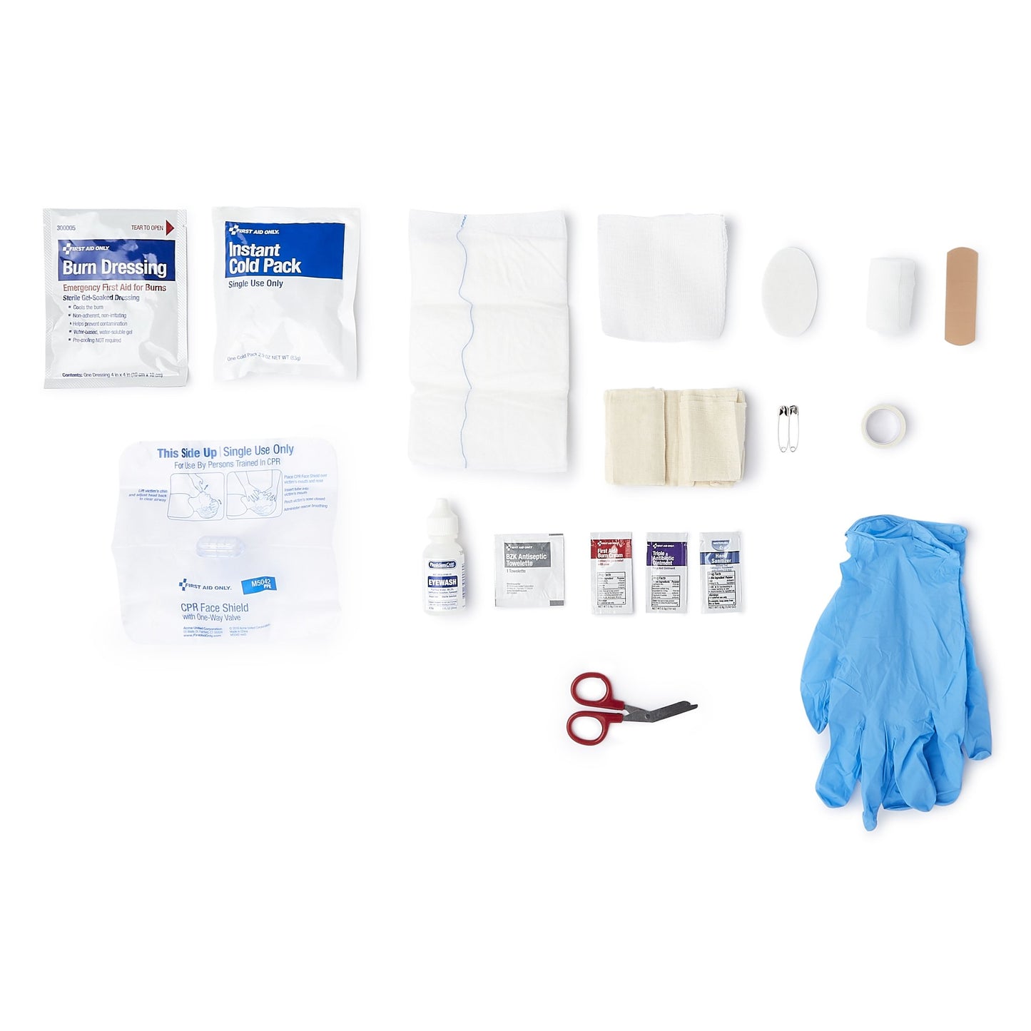 FIRST AID KIT, 10PERSON PLAS 5"X3"X8" (12/CS)