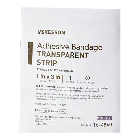 BANDAGE, ADHSV SHR SILICONE STRIP 1" X 3" (10/BX 32BX/CS)