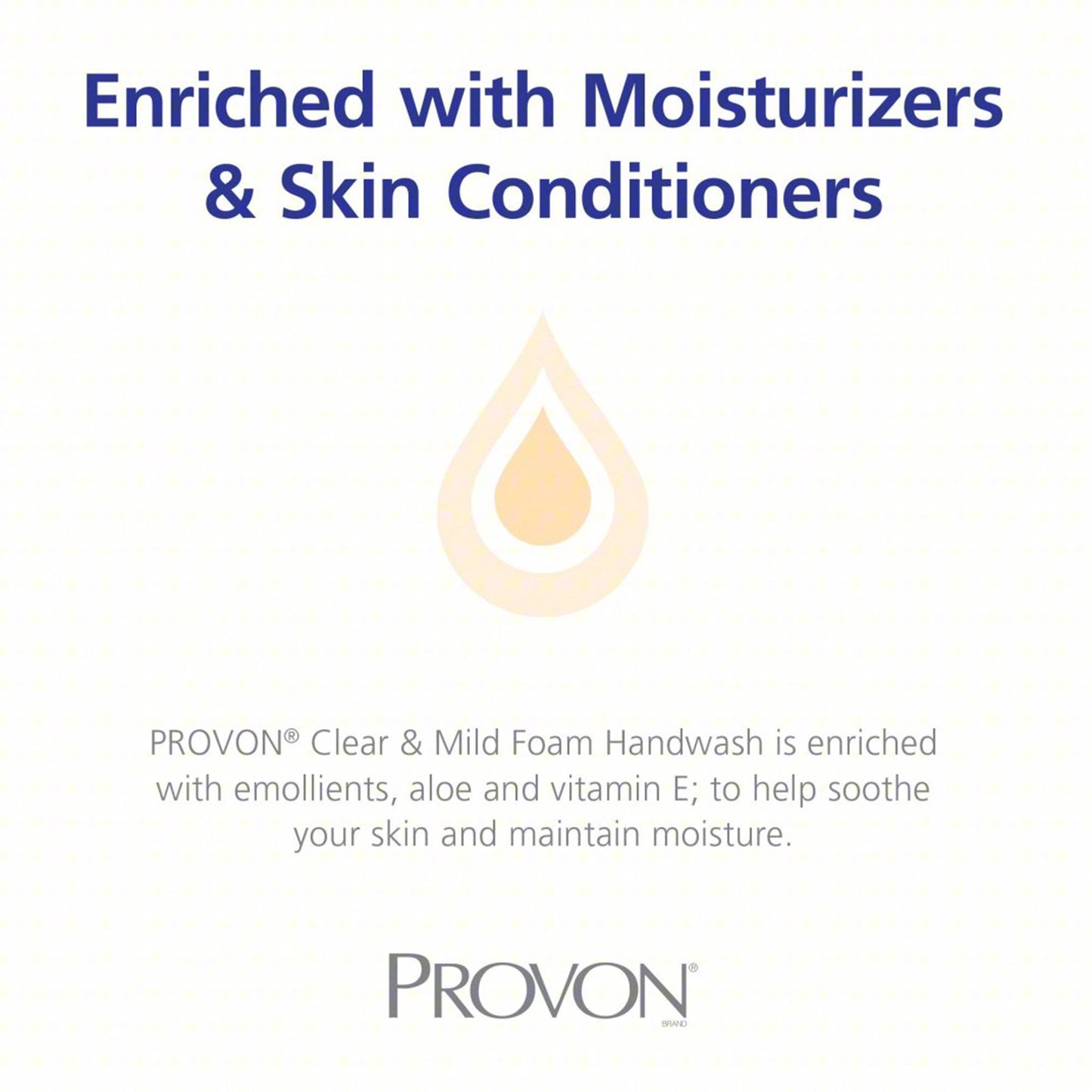 HANDWASH, FOAM PROVON CLR&MILD1250ML (3/CS)