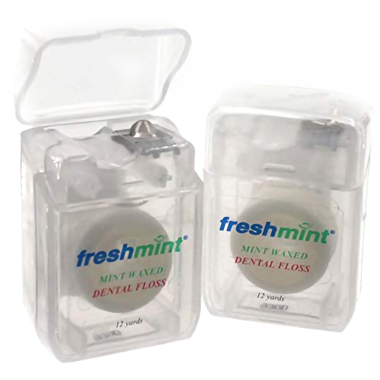 Dental Floss Freshmint Waxed 12 Yard Length Mint Flavor