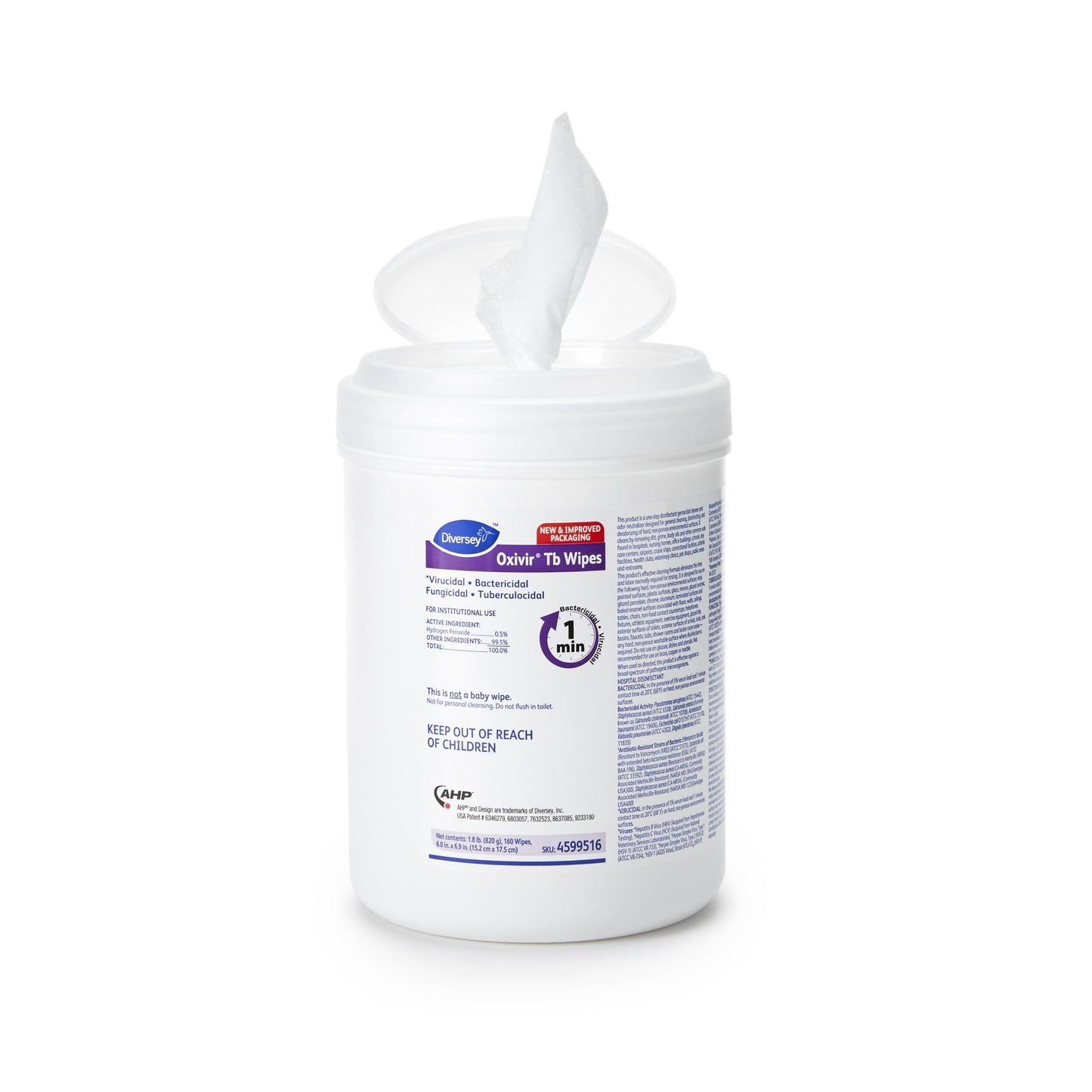 WIPE, OXIVIR TB (160/CT 12CT/CS)