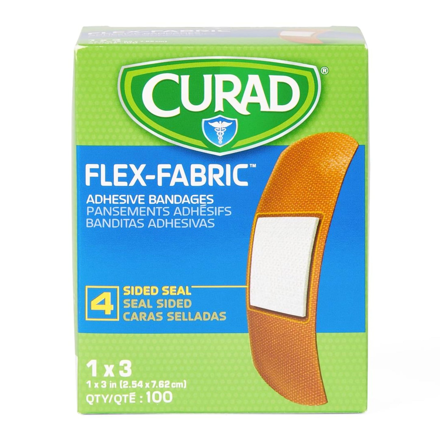 BANDAGE, ADHSV WOVEN 1"X3" (100/BX 12BX/CS)