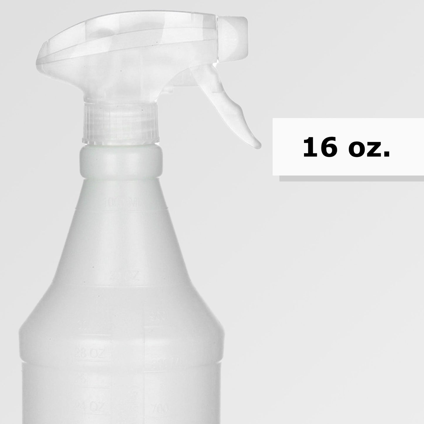 Spray Bottle with Trigger Spray Mechanism, 1 Pint Capacity, Made of HDPE