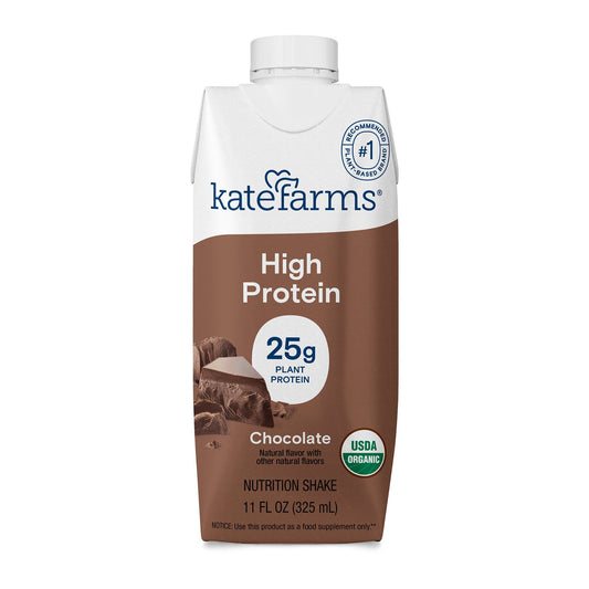 Oral Supplement Kate Farms High Protein Chocolate Flavor Liquid 11 oz. Carton