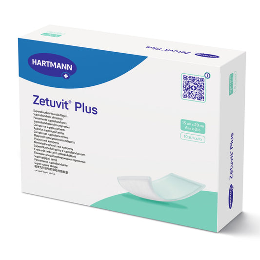 Zetuvit® Plus Sterile Superabsorbent Dressing, 6 x 8 Inch
