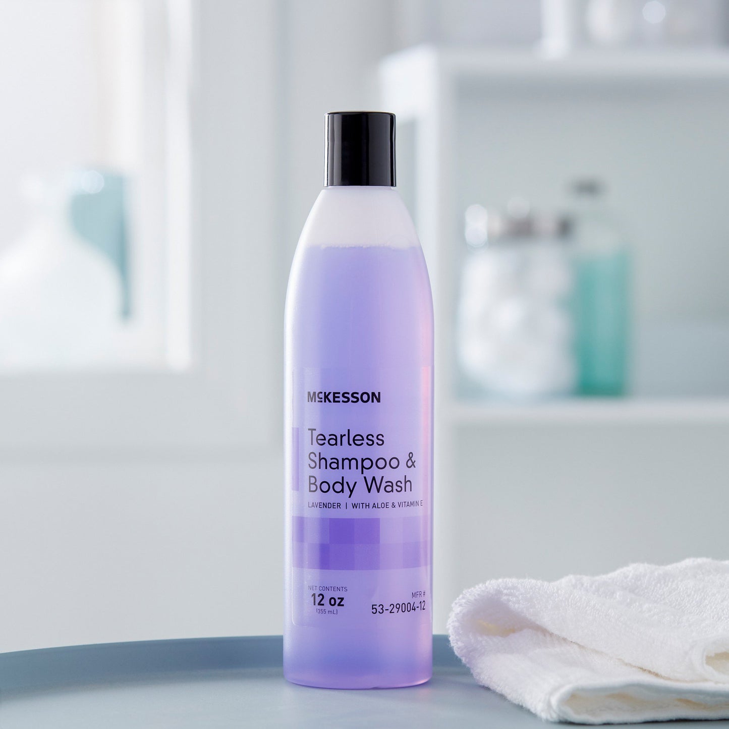 SHAMPOO. HAIR/BODY TEARLESS LAV 12OZ (24/CS)