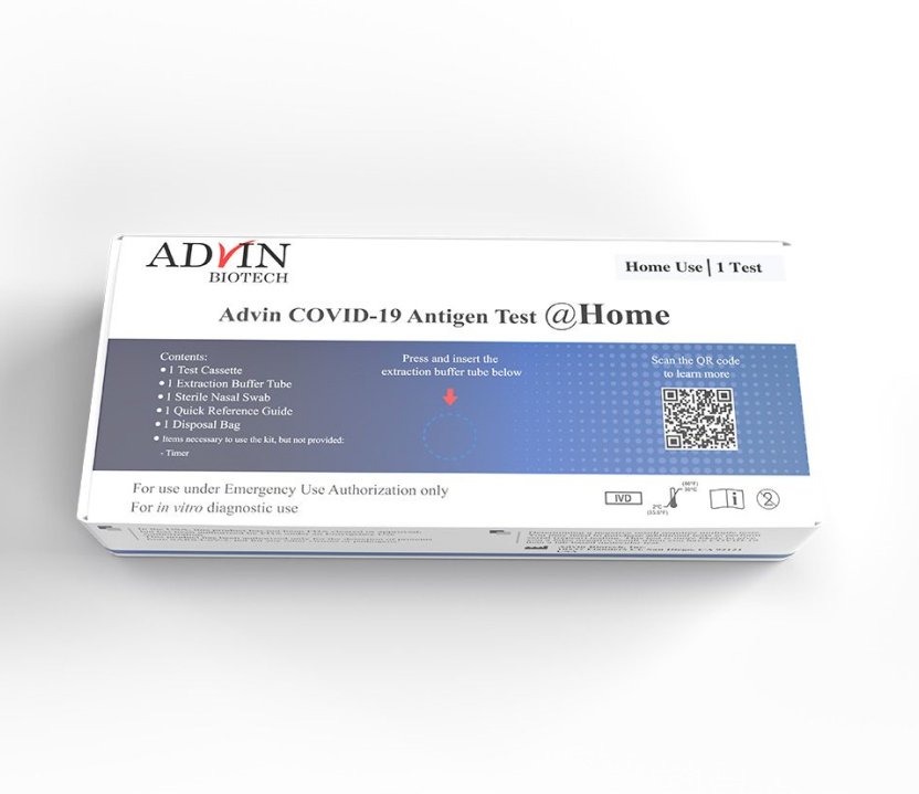 TEST KIT, COVID-19 ADVIN ANTIGEN RAPID AT HOME (24/KT)