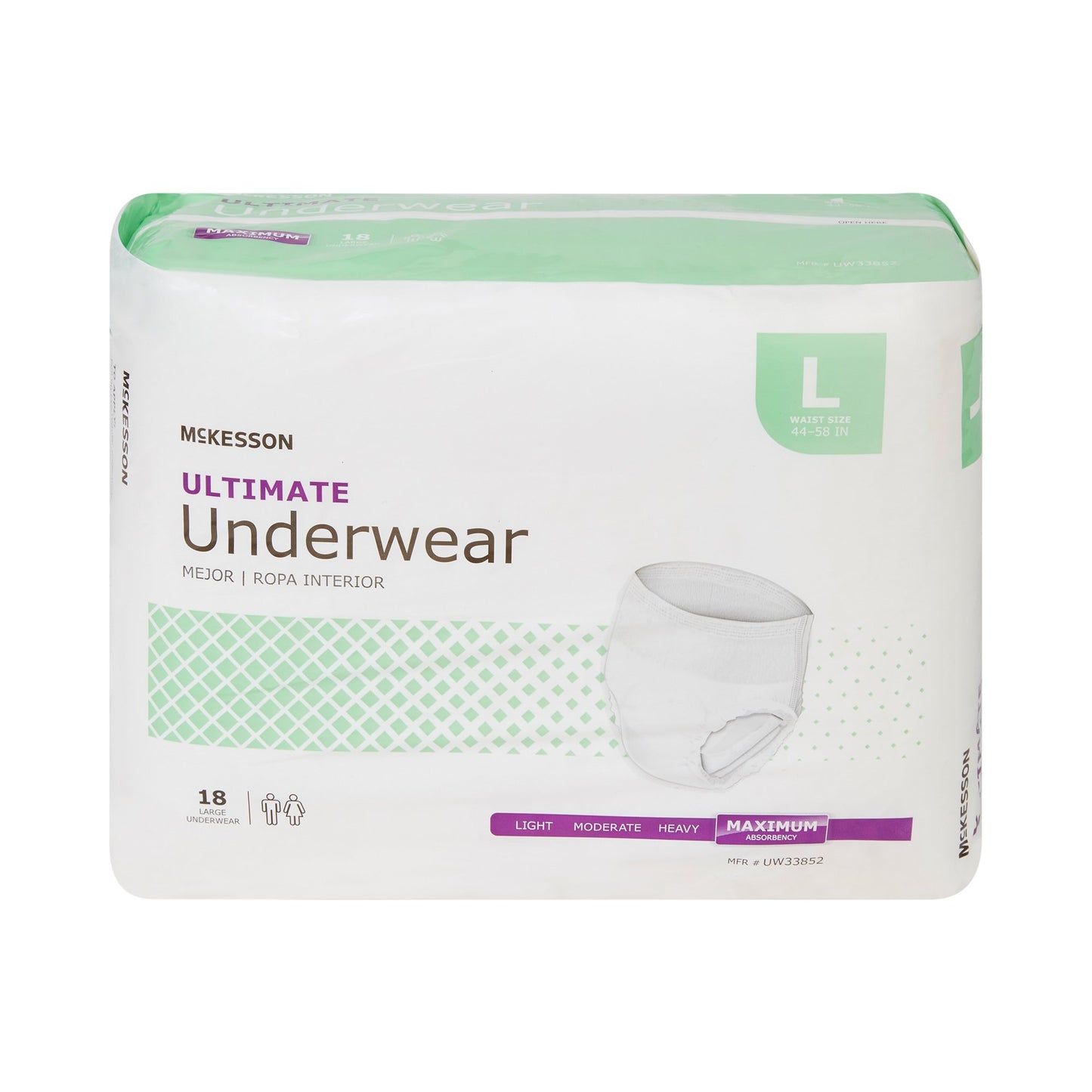 UNDERWEAR, ULTIMATE LG 44-58 (18EA/BG 4BG/CS)