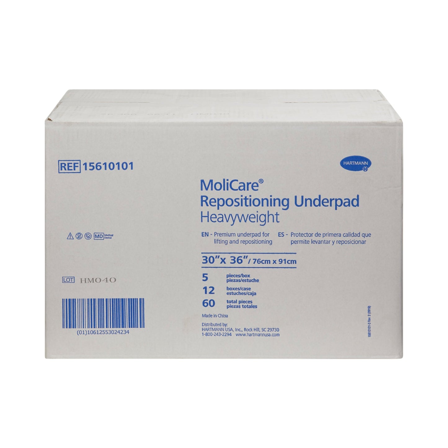 UNDERPAD, REPOSITIONING MOLICARE HEAVYWEIGHT (5/BG 12BG/CS)