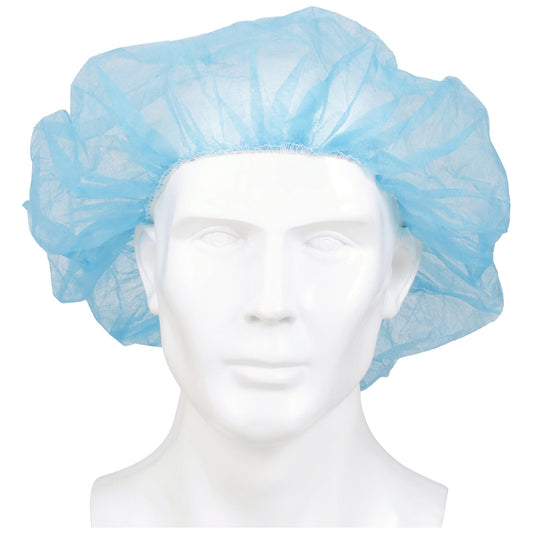 CAP, BOUFFANT LF SB BLU 24" (100/BX 5BX/CS)