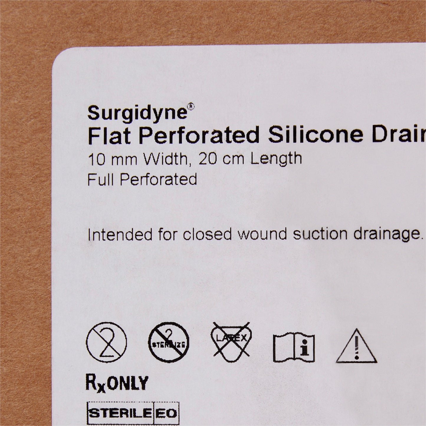 DRAIN, HUBLESS FLT 3/4 PERF 10MMX20CM (10/CS)