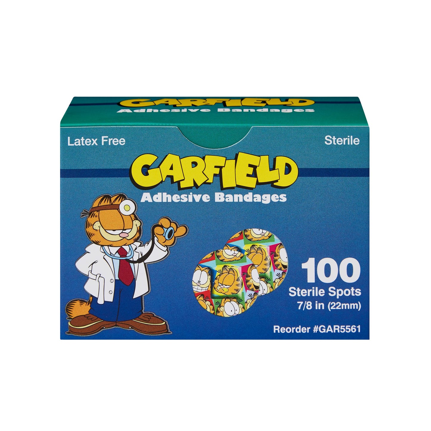 BANDAGE, ADHSV SPOT GARFIELD 7/8" (100/BX 12BX/CS)