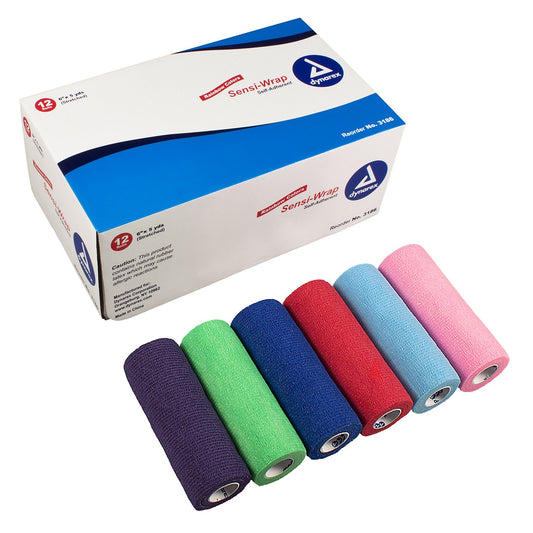Sensi-Wrap Self-adherent Closure Cohesive Bandage, 6 Inch x 5 Yard