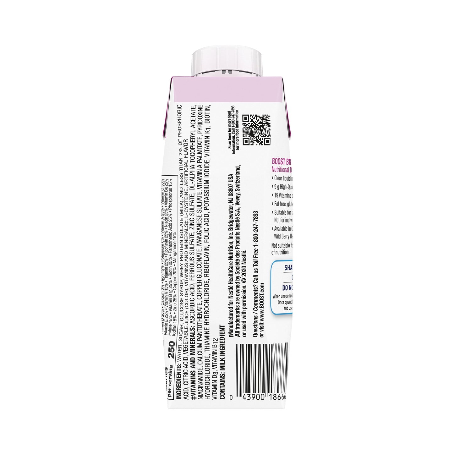 Boost Breeze® Wild Berry Nutritional Drink, 8-ounce Carton