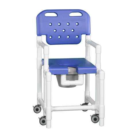 Elite Shower Chair Commode with Anti-tip Feature