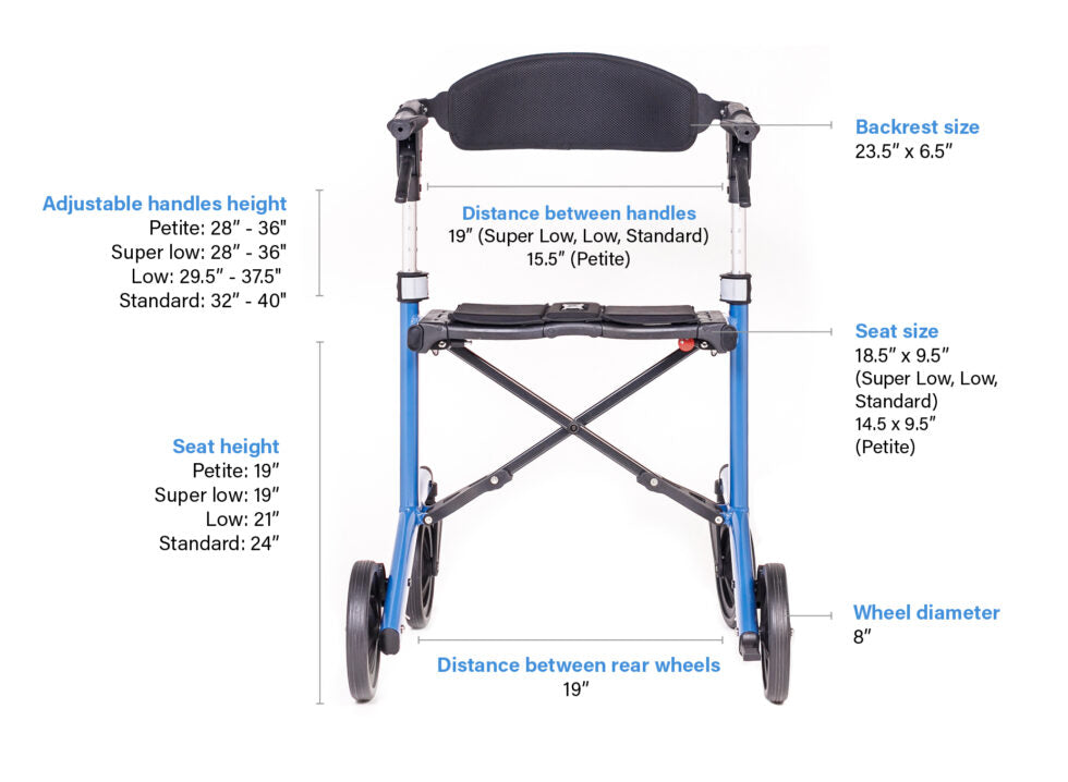 Triumph Super Low Rollator