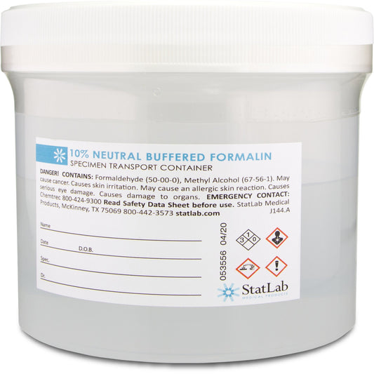 StatLab Prefilled Formalin Container, 500 mL Fill in 1,000 mL