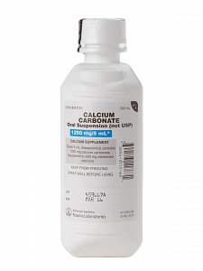 Calcium Carbonate Oral Suspension for Phosphate Removal & Antacid, 5mL Unit Dose