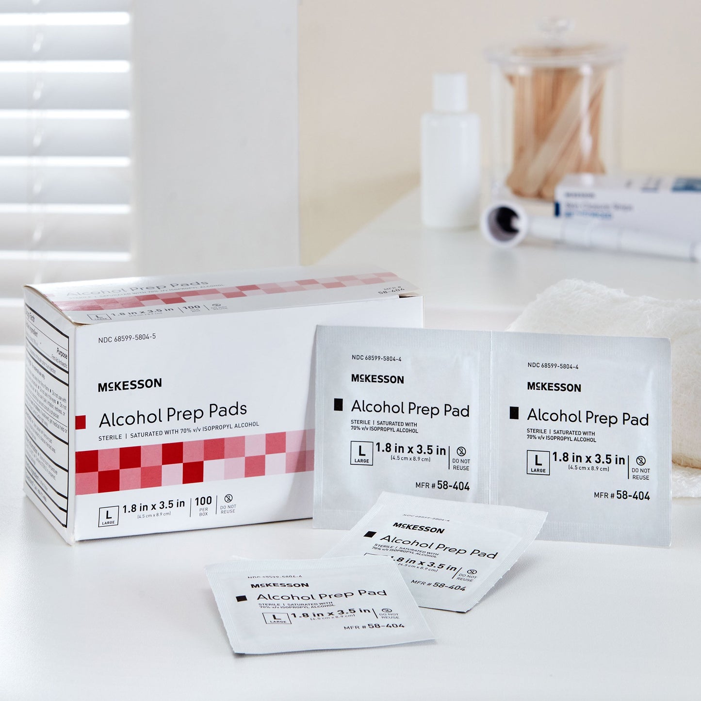 PAD, ALCOHOL PREP STR LG (100/BX 10BX/CS)