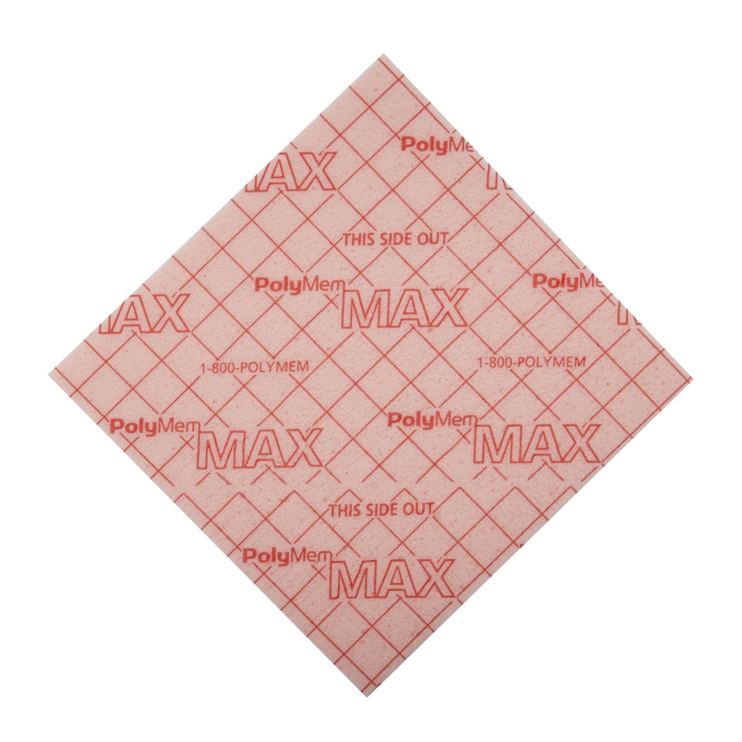 PolyMem® Max® Nonadhesive without Border Foam Dressing, 4½ x 4½ Inch