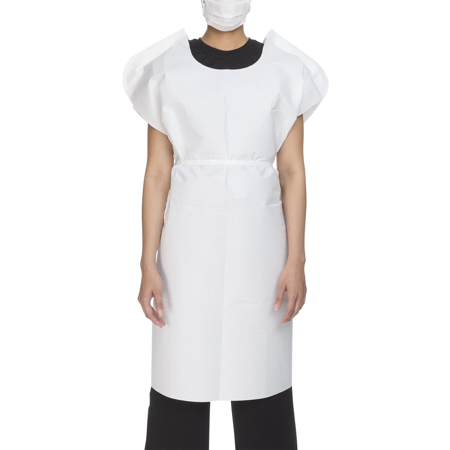 McKesson Patient Exam Gown, One Size Fits Most, White
