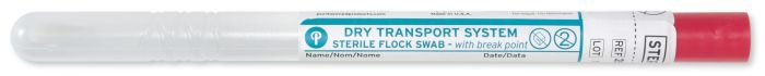 SWAB, HYDRAFLOCK STR DRY W/TRANS TU & CAP 6" (100/BX 5BX/CS)