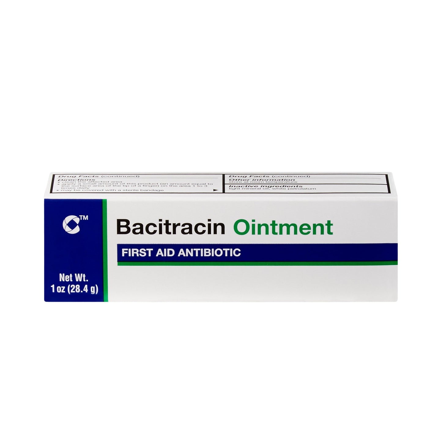 First Aid Antibiotic Bacitracin G & W Ointment 1 oz. Tube