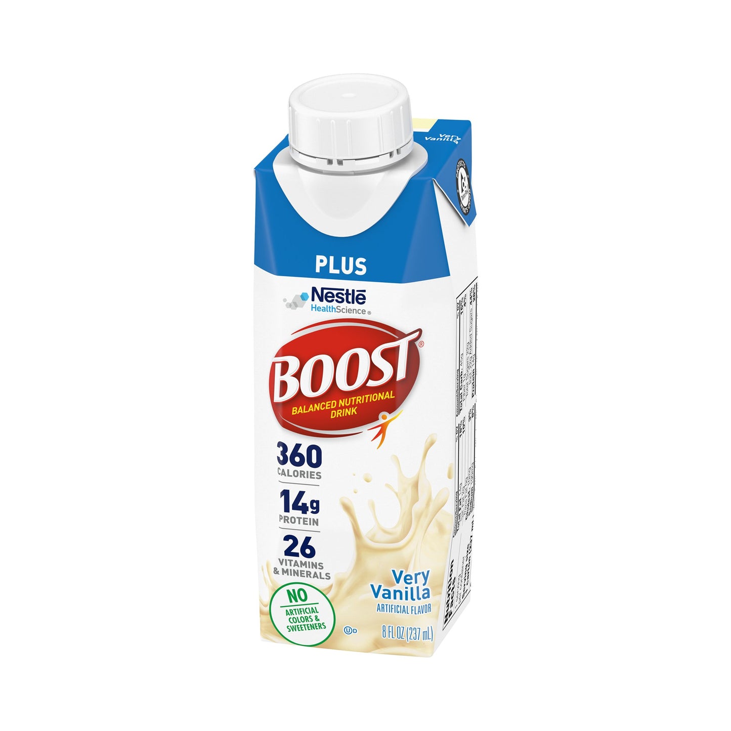 Oral Supplement Boost Plus Very Vanilla Flavor Liquid 8 oz. Carton
