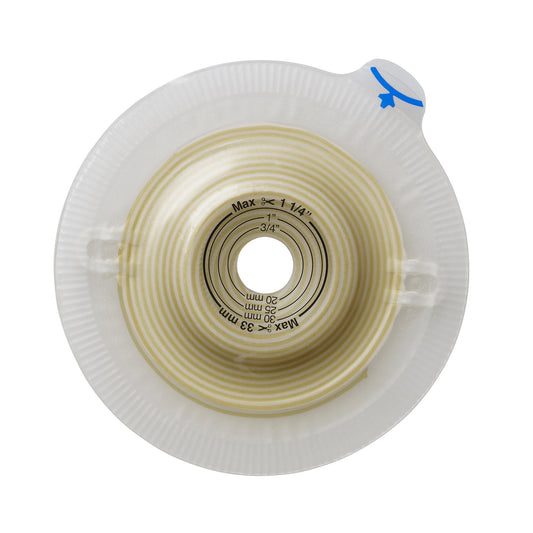 Assura® Deep Convex Ostomy Barrier, 18 mm Stoma Opening, Green Color Match