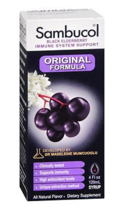 Sambucol® Black Elderberry Dietary Supplement Syrup, 4-ounce bottle