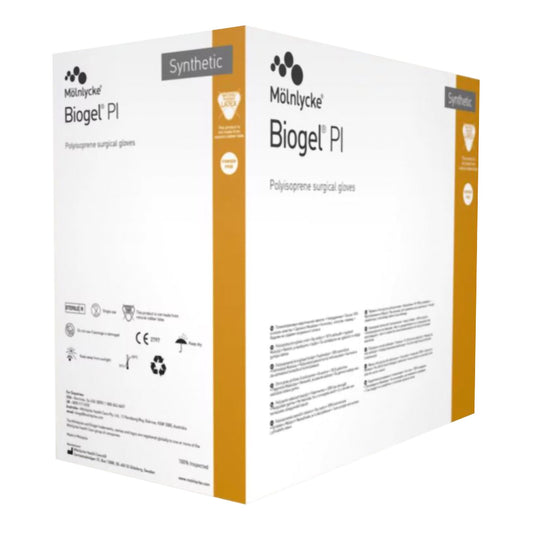 GLOVE, SURG PLYISO 6.5 STR2 SMTH (50PR/BX 4BX/CS)