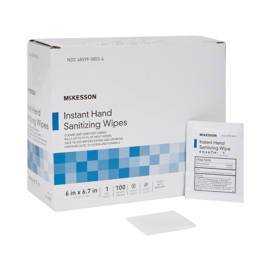 WIPE, SANITIZING HND PCKT 6.0"X6.7" (100/BX 10BX/CS)