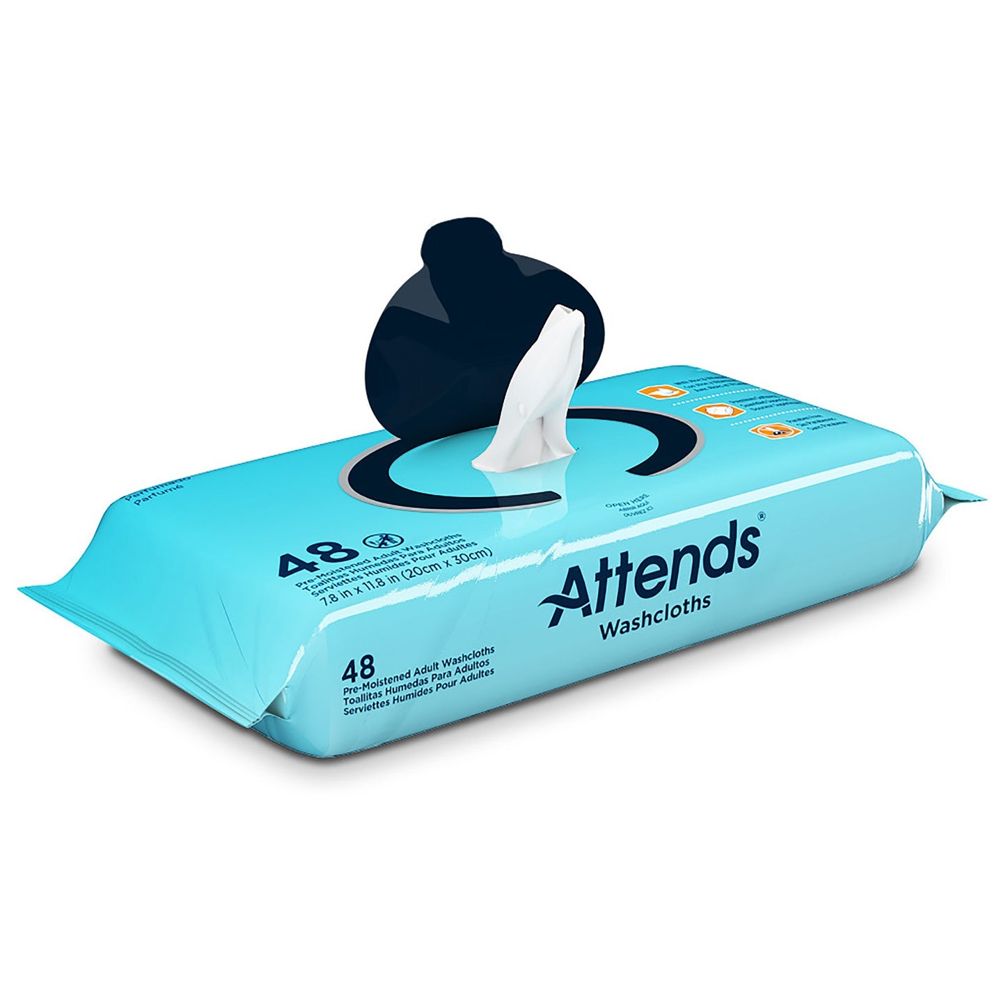 Attends® Scented Personal Cleansing Wipes with Aloe and Vitamin E