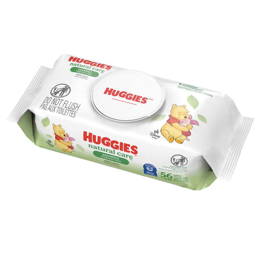 WIPE, WET BABY HUGGIES NAT CARE UNSCNTD (56/PK 8PK AMEKIM