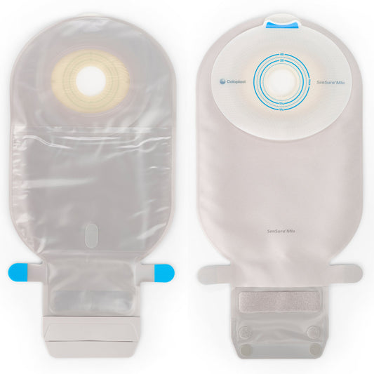 SenSura® Mio Flat One-Piece Transparent Ostomy Pouch, Pre-cut for 35mm Stomas