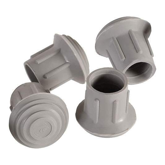 TIP, WALKER/COMMODE GRY 1" (4/BX)