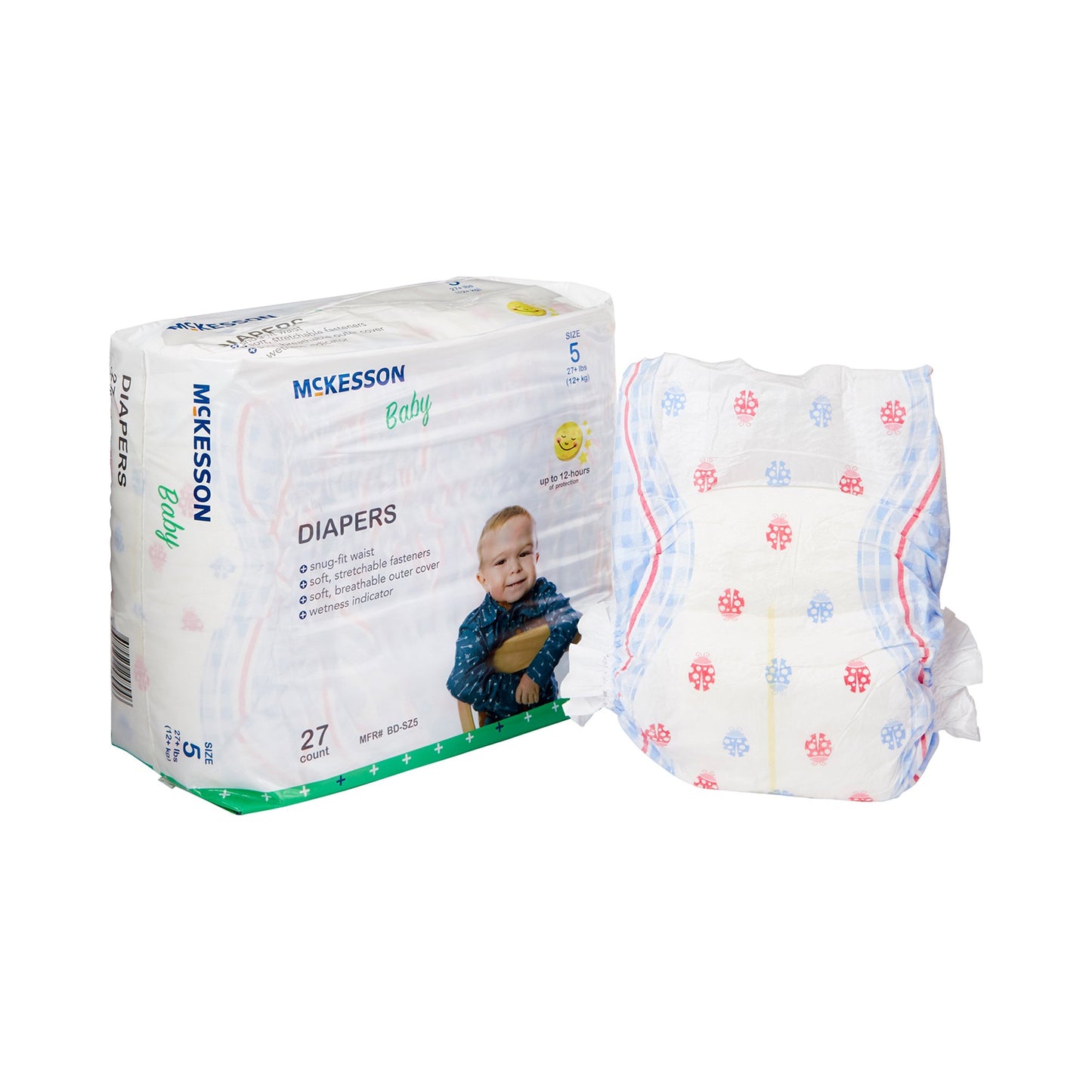 DIAPER, BABY SZ5 27+LBS (27/BG4BG/CS )