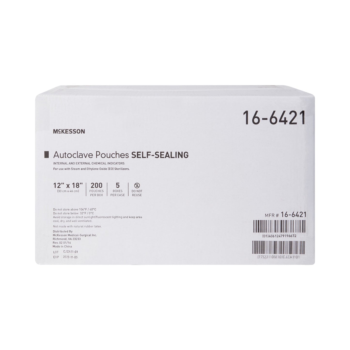 POUCH, SELF SEAL ECON 12X18 ( 200/BX 5BX/CS)