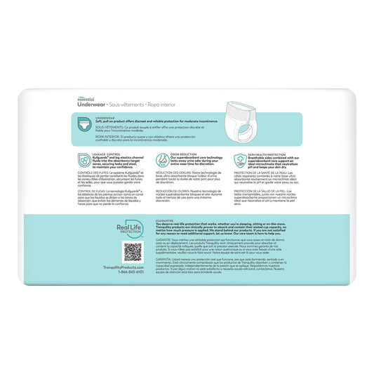 UNDERWEAR, ABSRB TRANQUILITY ESSENT DISP SM (25/BG 4BG/CS)