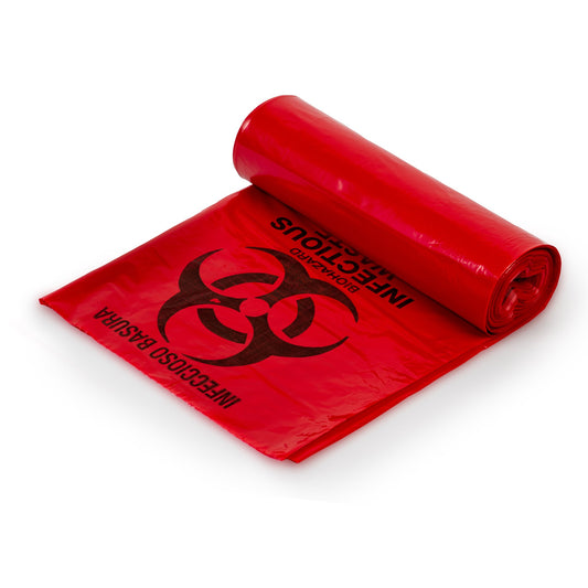 Biohazard Waste Bag, 40 – 45 gallon Capacity, 40 x 46 Inch