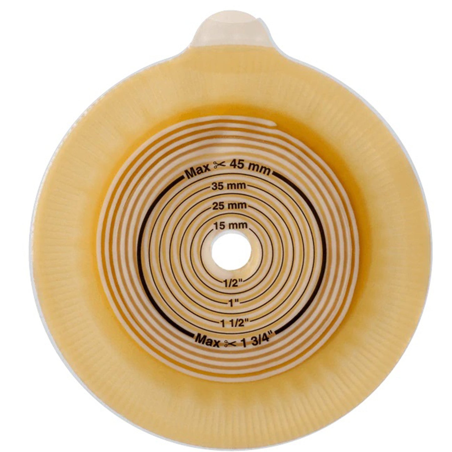 Assura® Flat Ostomy Barrier, 45 mm Stoma Opening, Blue Color Match