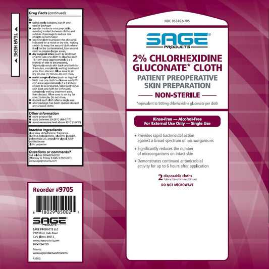 Sage® Surgical Scrub Wipe