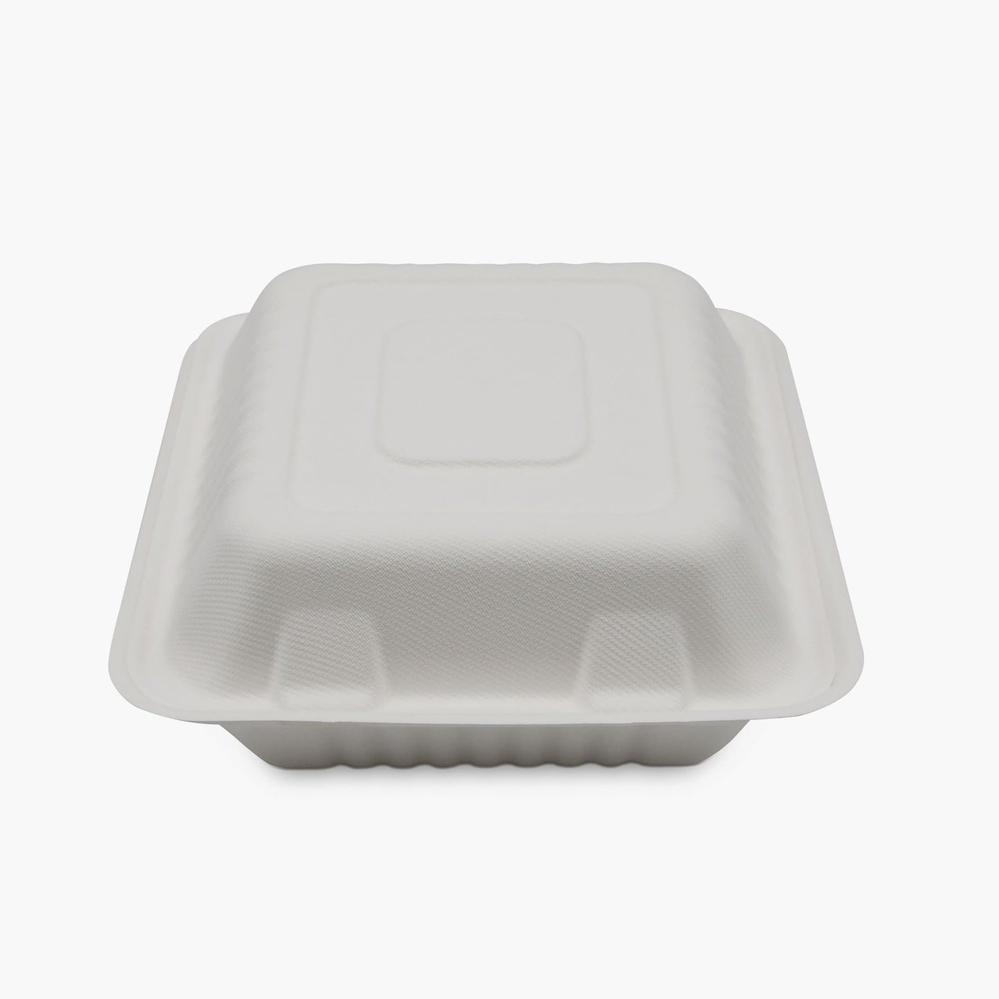 CONTAINER, 3-COMPRTMT TAKE OUTFIBER CLAMSHELL WHT 8" (200/C
