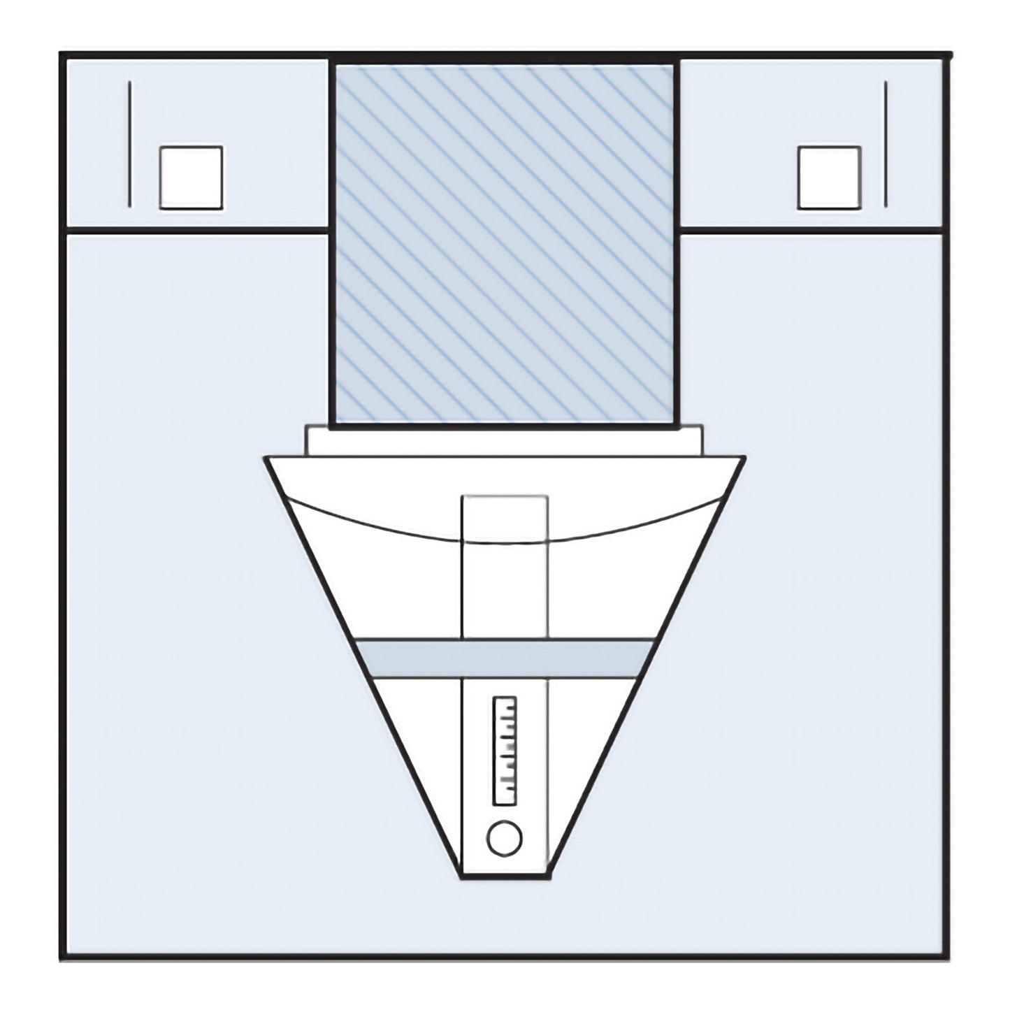 DRAPE, SURG GYN UNDER BUTTOCKSW/POUCH STR 32"X45" (25/CS)