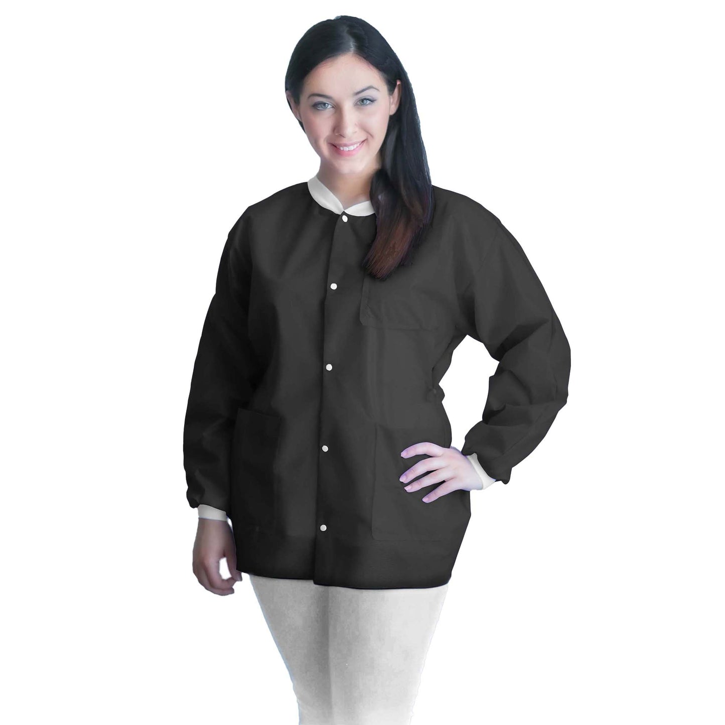 COAT, LAB FITME BLK XLG (10/BG5BG/CS)